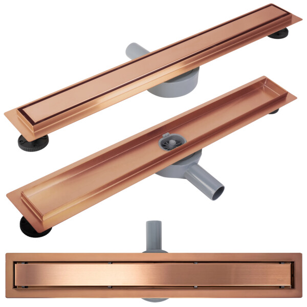 REA - Odtokový žlab Neox pro Brushed Copper 60 REA-G4800