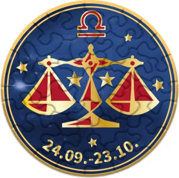 CURIOSI Kulaté puzzle Zvěrokruh: Váhy