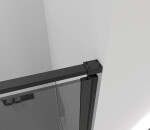 CERANO - Sprchové otočné dveře Porte L/P - 8 mm - černá matná, grafitové sklo - 90x195 CER-8050BD7249