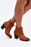 Dámské zateplené kozačky na podpatku Medicine RW16-OBD428-80X Camel 39