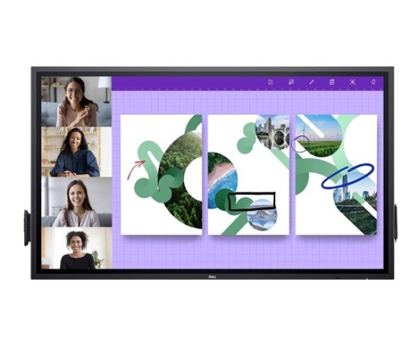 DELL LCD P6524QT - 65"/IPS/LED/4K UHD/3840x2160/16:9/Touch/60Hz/9ms/1300:1/350 cd/m2/HDMI/DP/VESA/3YNBD(210-BJKJ) EDF_1335918