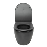 Wc s prkénkem softclose závěsné VitrA S60 černá mat zadní odpad 7510-083-6319 7510-083-6319