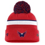 Fanatics Dámská zimní čepice Washington Capitals NHL Authentic Pro W/Cap Cuffed Pom Beanie