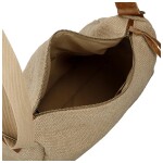 Trendy dámská crossbody kabelka Amida, tmavě béžová