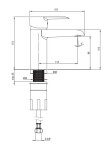 DEANTE - Corio chrom - Umyvadlová baterie - ECO - cartridge BFCE020M