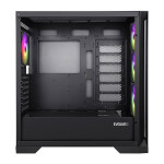 EVOLVEO Ptero Q2+ černá / ATX / 2x USB 2.0 + 1x USB 3.0 / bez zdroje / 4x 120mm ARGB / průhledná bočnice (CAE ptero Q2+)