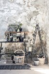 Ib Laursen Gumová rohož 120 x 45 cm, černá barva, plast