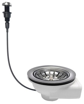 Bruckner - Dřezová výpust 6/4", s ovládáním, nerez 155.122.0