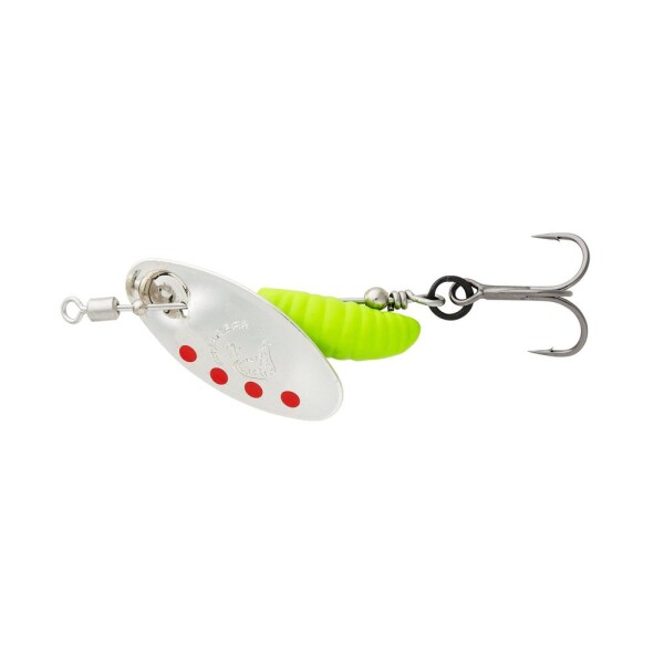 Savage Gear Třpytka Grub Spinners Silver Red Lime - 3,8g,Savage Gear Třpytka Grub Spinners Silver Red Lime - 3,8g