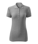 Cotton polokošile dámská tmavě šedý melír 2XL