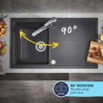 GROHE - QuickFix Start Dřezová baterie s výsuvnou sprškou, chrom 1012410000