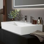 VILLEROY & BOCH - Memento 2.0 Umyvadlo nábytkové 80x47 cm, bez přepadu, otvor pro baterii, alpská bílá 4A228L01