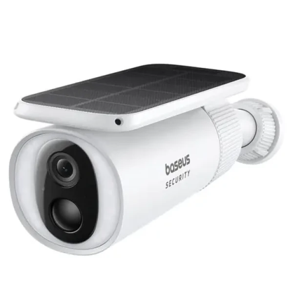 Baseus Security S1 2K bílá / Venkovní kamera / solární napájení / 2304 x 1296 DPI / Úhel záběru 145° / Wi-Fi / IP67 (S0SW002130)