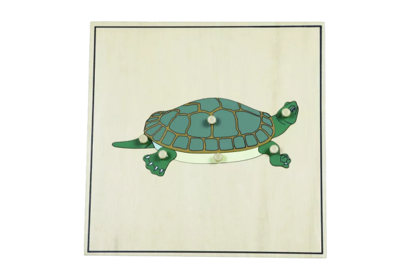 Moyo Montessori Moyo Montessori Puzzle s kostrou - želva