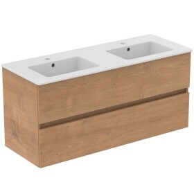 IDEAL STANDARD - Eurovit+ Skříňka s dvojumyvadlem, 55x120x44 cm, 2 zásuvky, přírodní dub R0576Y8