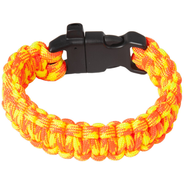 Náramek Paracord KOBRA žlutá | oranžová L