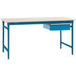 Manuflex LD1113.6011 ESD ESD pracovní stůl UNIDESK s kaučuk deska, rezedově zelená RAL 6011, Šxhxv = 2000 x 800 x 720-73