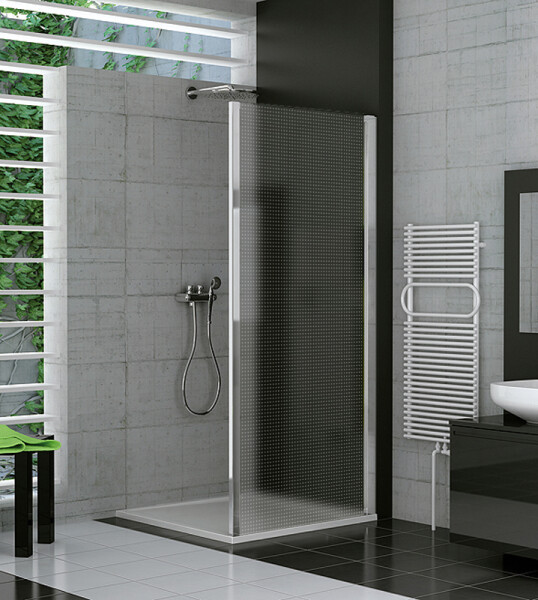 SanSwiss TOPF 1000 50 30 Boční stěna 100 cm, aluchrom/mastercarré