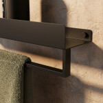 REA - Police do koupelny SF01 45cm black matt REA-06000