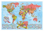 Ilustrovaná mapa států světa s lištami
