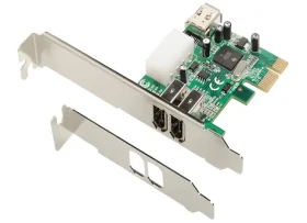 Dawicontrol DC-1394 / Řadič / FireWire / PCIe x1 / 2x externí + 1x interní port / bulk (DC-1394 PCIe Blister)
