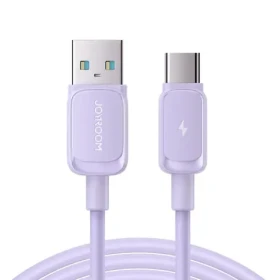 Rozbaleno - Joyroom S-AC027A14 Nabíjecí kabel USB-A (M) - USB-C (M) 3A 1.2m fialová / rozbaleno (S-AC027A14 1.2m-Purp.rozbaleno)