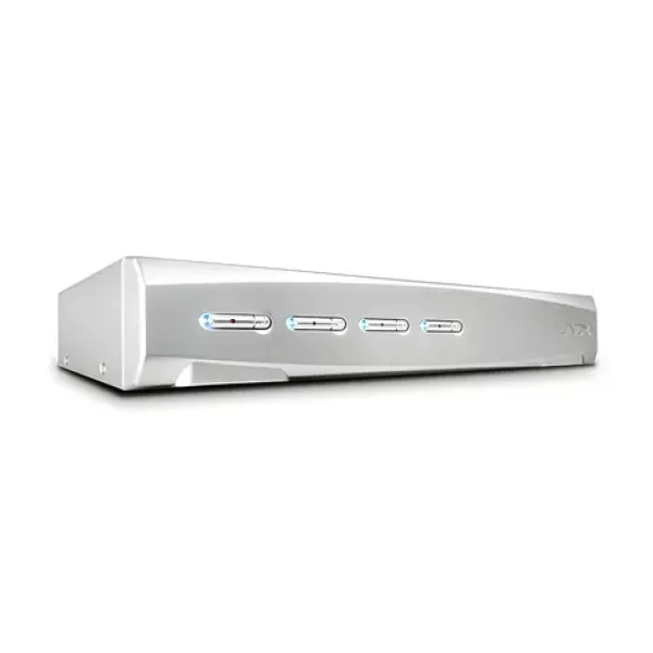 Lindy KVM Switch Pro 4 Port DisplayPort 1.2 / Přepínač KVM / 4 porty / 4K Ultra HD / USB 2.0 (39305)