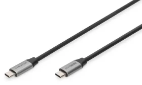 Digitus USB-C - USB-C / Kabel propojovací / PD 60W / USB 3.0 Gen1 / 4K / 1 m (DB-300220-010-S)