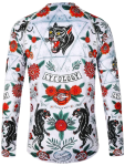 Dres MTB CYCOLOGY Ashanti, grey, pánský, dlouhý rukáv (Motiv Ashanti, velikost M)
