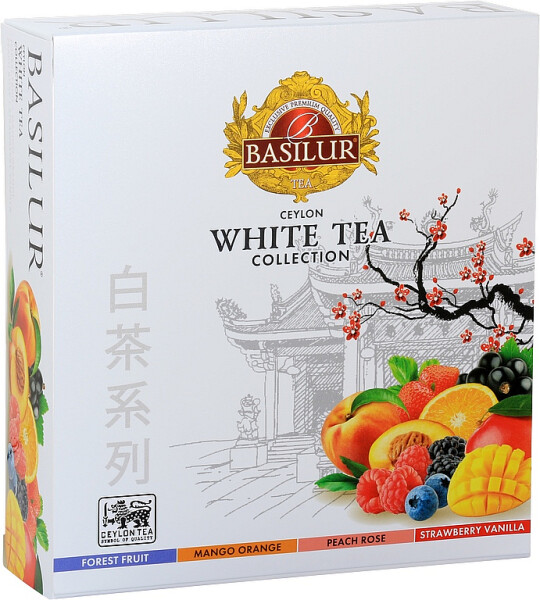 BASILUR čajová kolekce bílých čajů 40 sáčků (BASILUR White Tea Assorted)