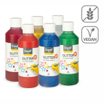 Creall sada barev Glitter, 6 × 250 ml, mix barev