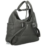 Stylový dámský koženkový kabelko-batoh Coveri Gael, šedý