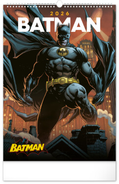 Nástěnný kalendář 2026 NOTIQUE - Batman Dark, 33 x 46 cm