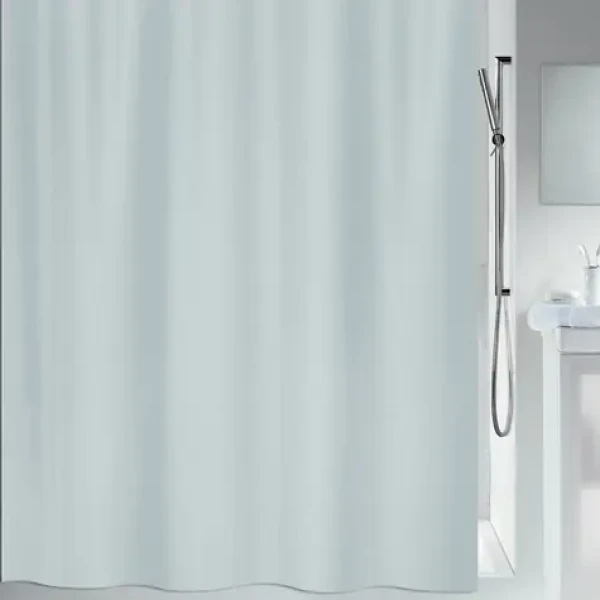 Spirella MAYA světle šedá / Sprchový závěs / 120 x 200 cm / polyester
