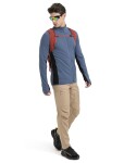 ICEBREAKER Mens Descender LS Zip, Dawn/Black/Cb velikost: S