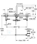 GROHE - Essence Tříotvorová umyvadlová baterie M, chrom 20296001