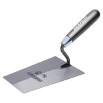 Lžíce zednická trapézová, 180 mm kalená, dřevěná rukojěť, STALCO PERFECT