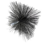 Kartáč komínový hranatý, 250x250mm, ocelový drát