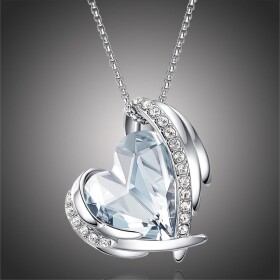 Náhrdelník Swarovski Elements Amorita Sky Blue, 45 cm + 5 cm (prodloužení)