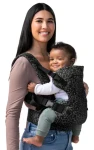 Infantino Flip 4v1 Convertible Leopard černá / Nosítko / 4 způsoby nošení / od 3,6 do 14,5 kg (300144-01INF)