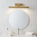 Koupelnové nástěnné LED svítidlo SWE007-1W 43cm BRUSH GOLD OSW-20106