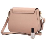 Módní dámská kožená crossbody Albina, starorůžová