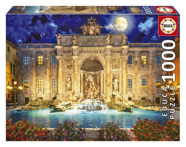 Puzzle Fontána Di Trevi, Řím 1000 dílků