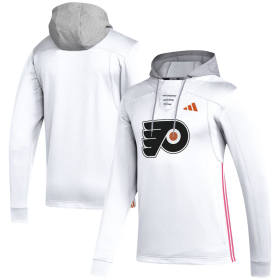 Pánská Mikina Philadelphia Flyers Adidas Refresh Skate Lace AEROREADY Pullover Hoodie White Velikost: