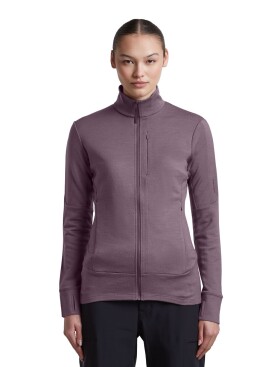 Dámská merino mikina ICEBREAKER Wmns Merino 260 Quantum IV LS Zip, Grey Plum velikost: XS
