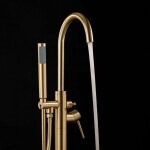 REA - Volně stojící baterie Lungo brush gold REA-B7498