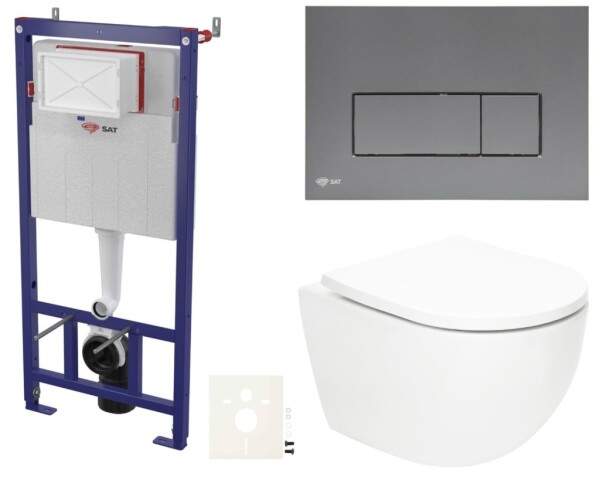 Závěsný WC set do lehkých stěn / předstěnová SAT Fusion SIKOSSTORFUGMM SIKOSSTORFUGMM
