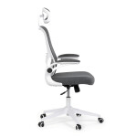 Kancelářská židle, houpací mechanismus, šedá síťovina, KA-Q843 GREY
