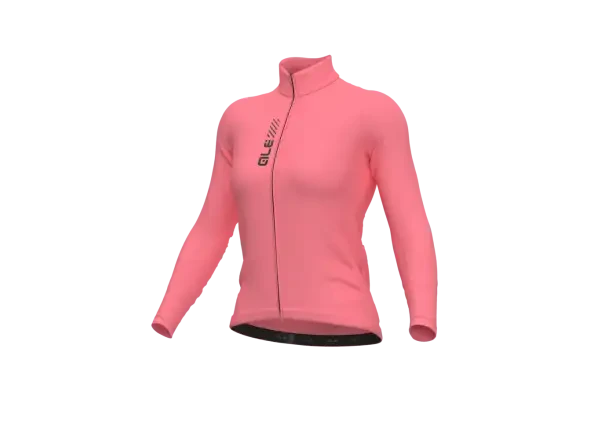Alé Pragma Color Block dámský cyklistický dres dlouhý rukáv Blusher Pink vel.