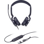 Yealink UH46 Dual UC USB-C/A Headset otevřená (On Ear) kabelová černá telefon